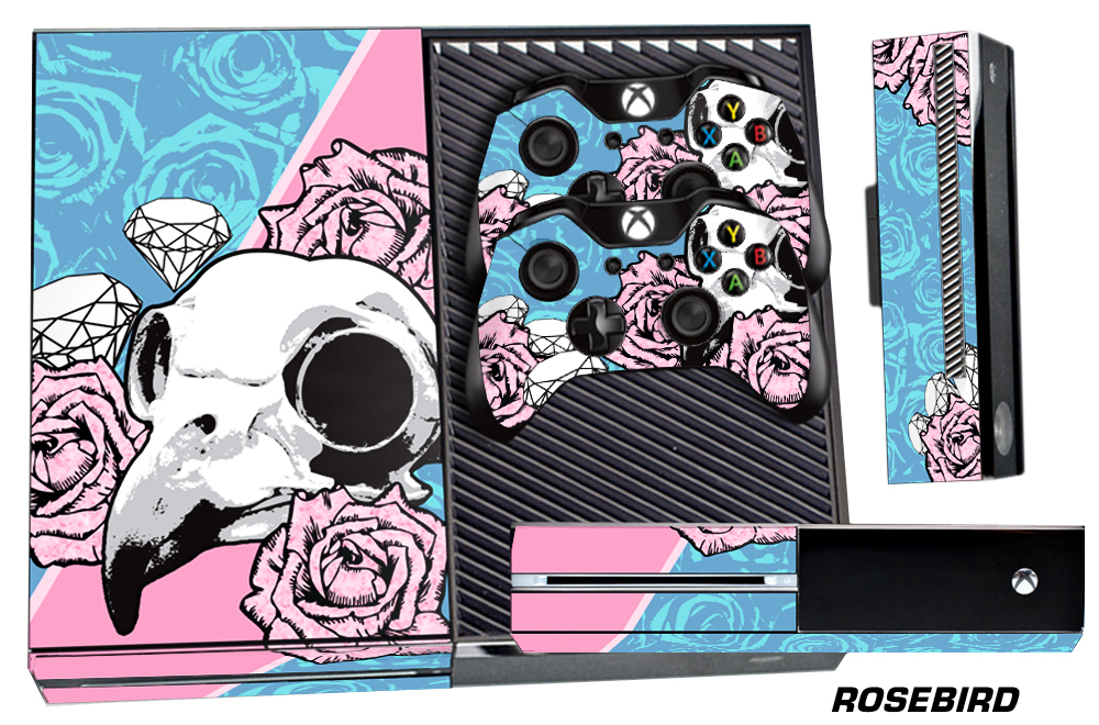 Skin for XBOX ONE 1 Console 2 Controller Graphics Sticker Wraps Decal ROSEBIRD