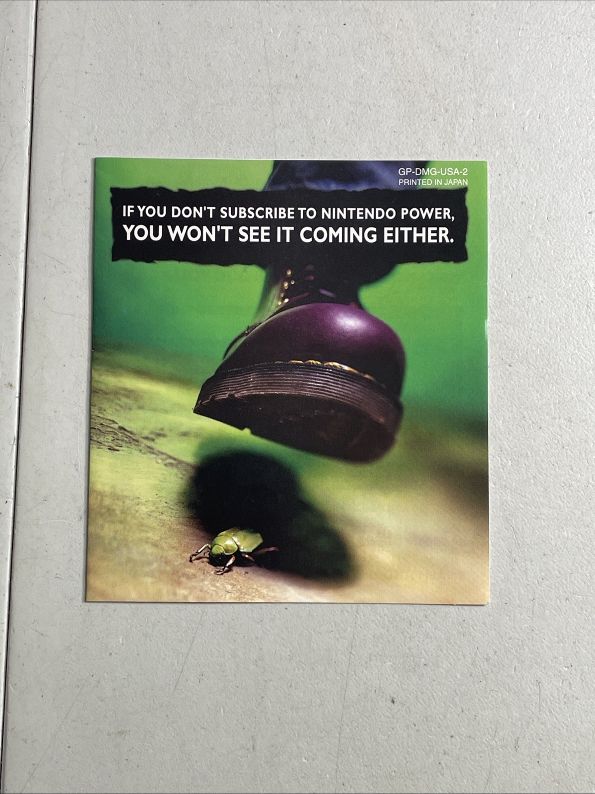 Nintendo Power Subscribe "You Won't See It Coming Either" GP-DMG-USA-2 Insert