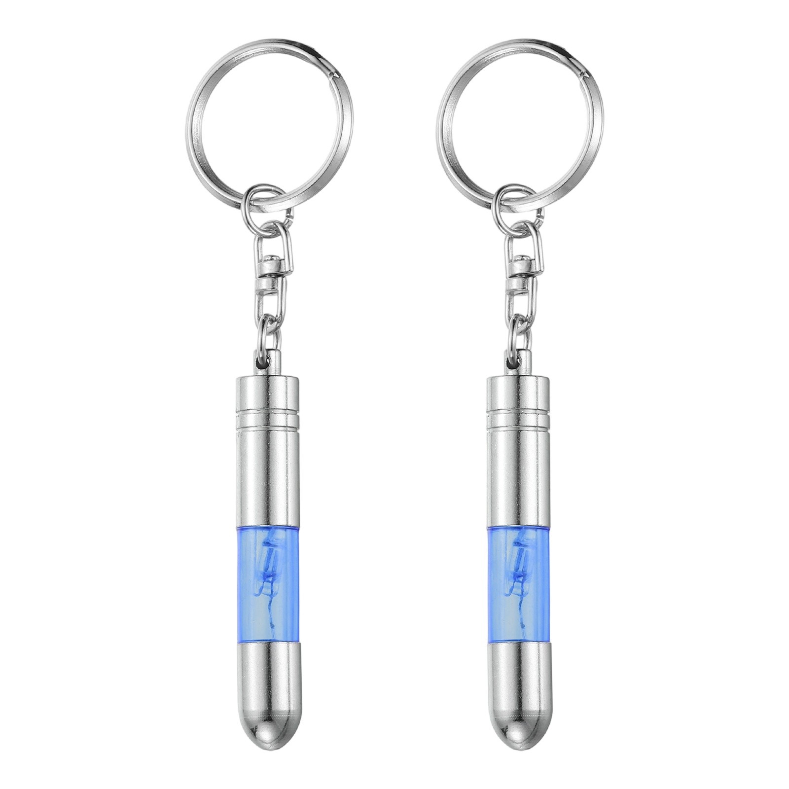 2pcs Anti-Static Keychain Car Static Human Body Electricity Discharge Blue,