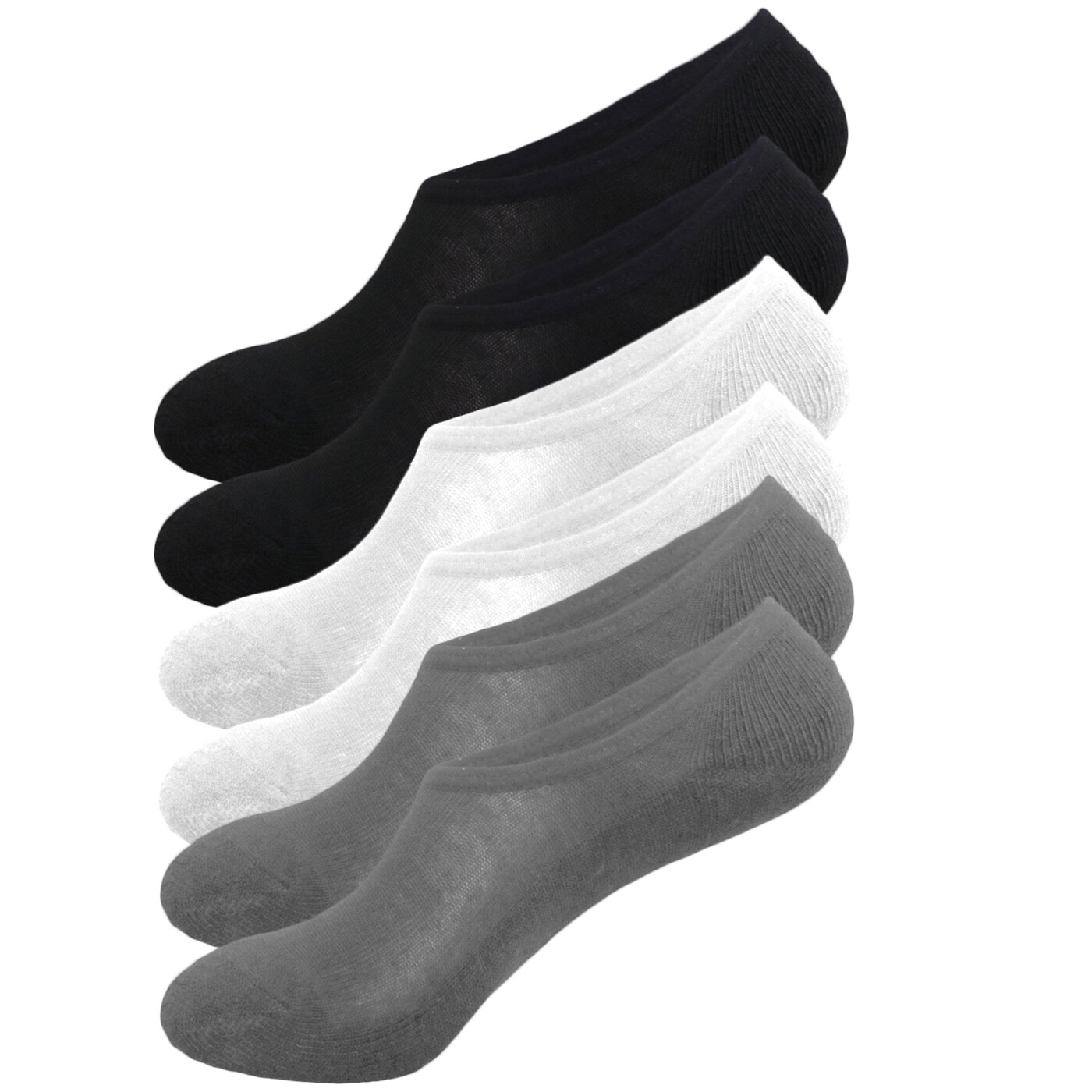 6 Pairs Everlast Men's 1/2 Cushion Low Invisible Peds No-Show Tennis Socks