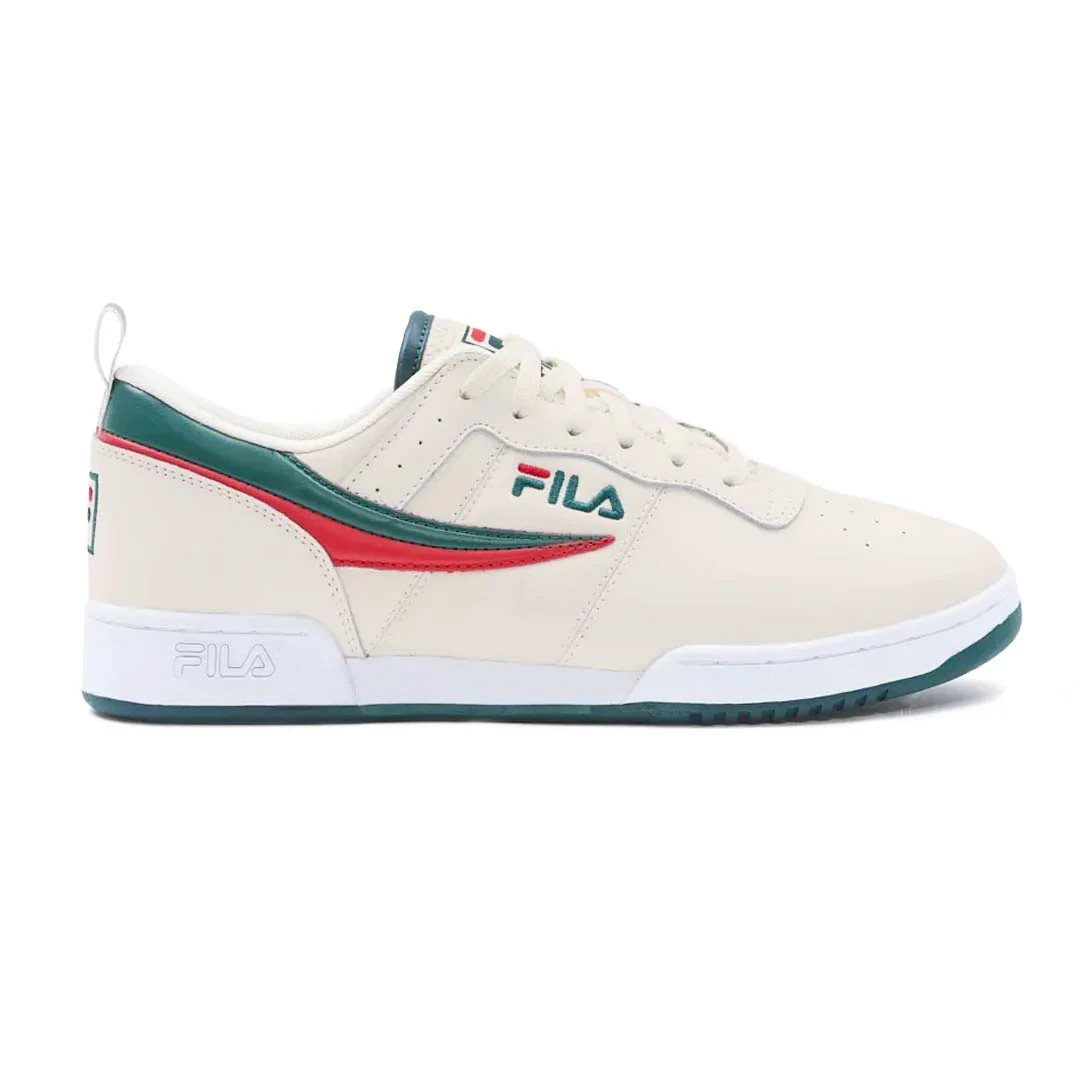 FILA - Men's Original Fitness Shoes Cream / Green / Red ( No duty fee)