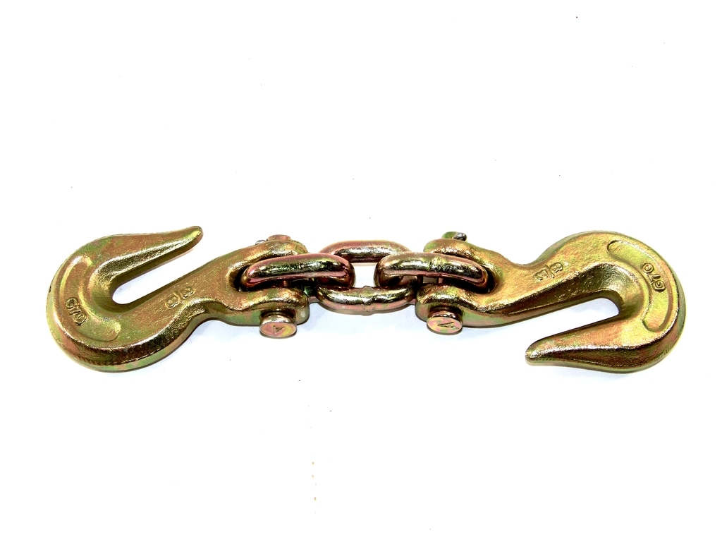 HD 6 Ton Double Grab Hooks Chain Joint Chain Shortener Auto-Body Repair Clamp