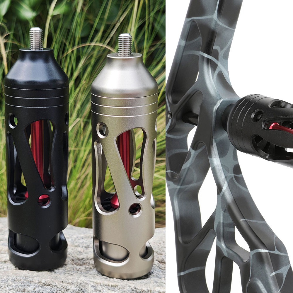 5 Inch Alloy Bow Stabilizer Shock Absorption Vibration 5/16Thread Archery Target