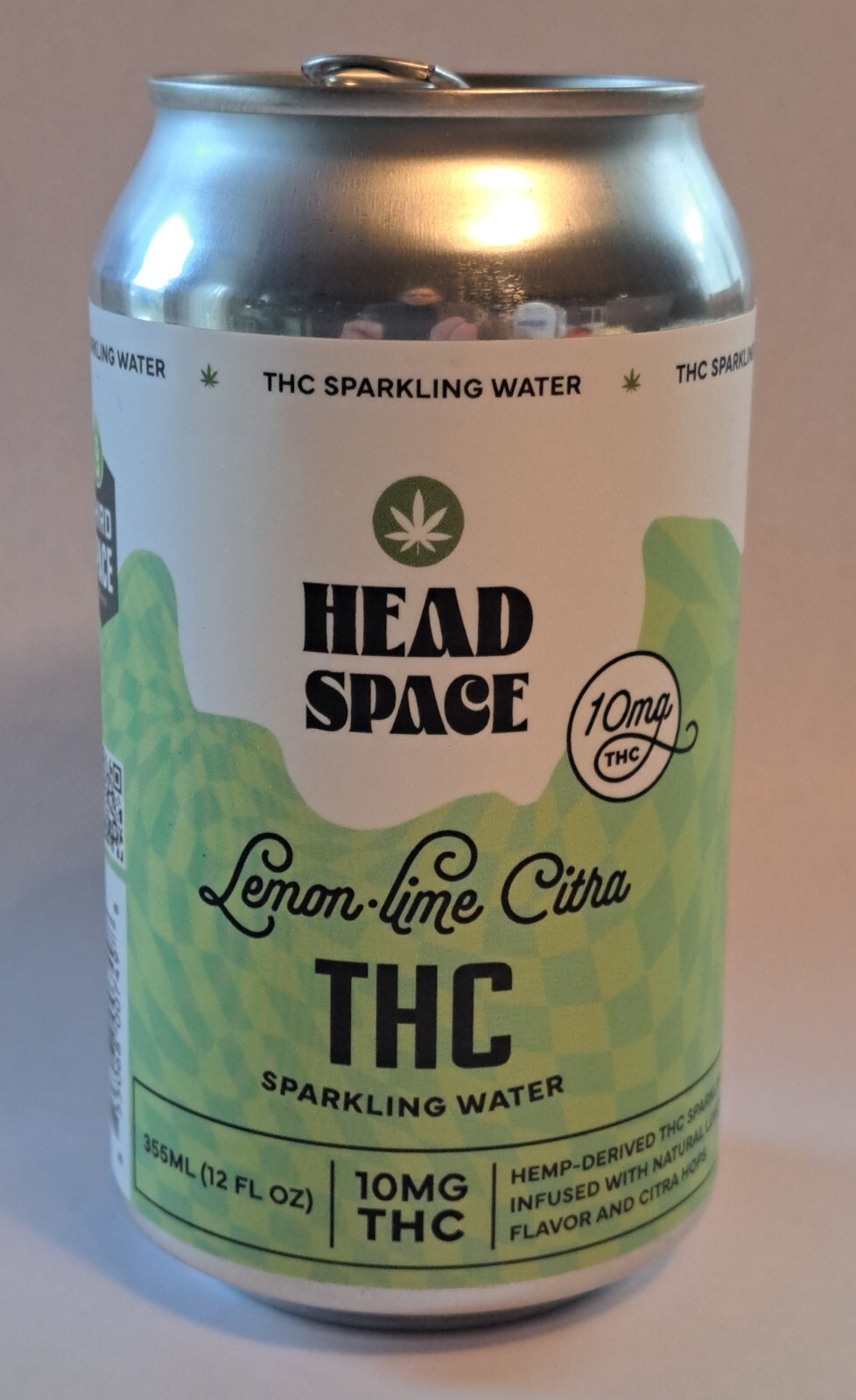 Third Space Brewing HEAD SPACE Lemon-Lime Citra THC Sparkling Water Empty Can