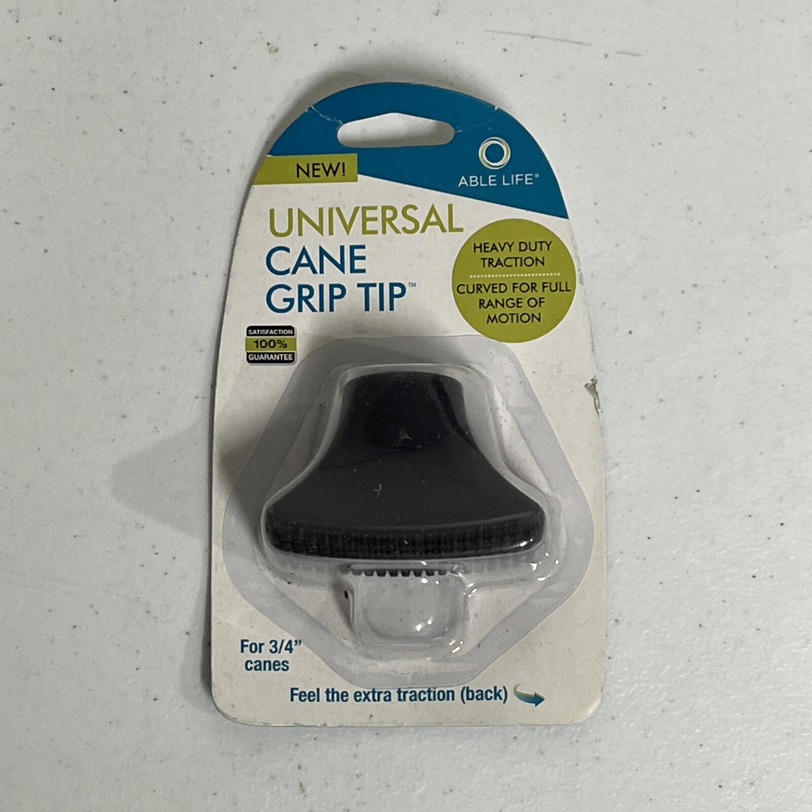 Universal Non-Slip Cane GRIP TIP for 3/4" dia. Walking Canes and Crutches