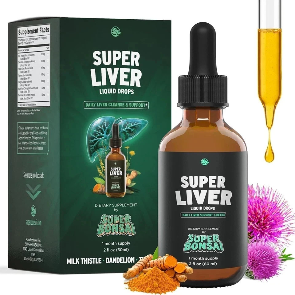 SuperBonsai Liver Support with Milk Thistle | Detox & Repair Supplement