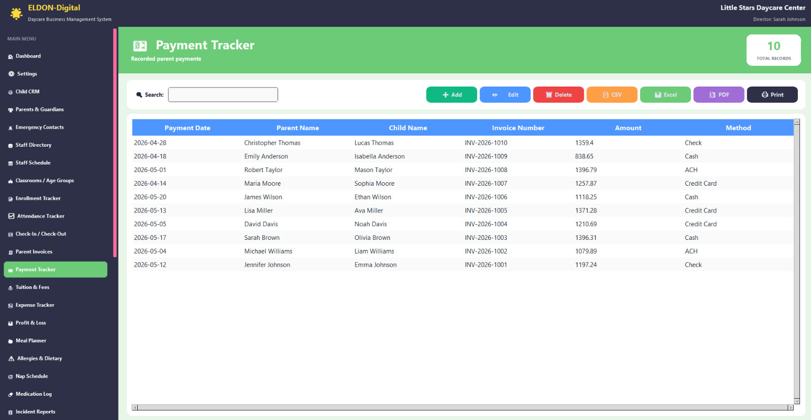 Daycare Management Software USB 💻 36 Modules Childcare Preschool Windows Mac
