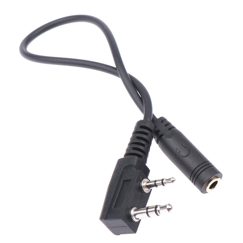 2 Pin K1 To 3.5MM Female Audio Earphone Transfer Cable For TYT For UV5R 888S