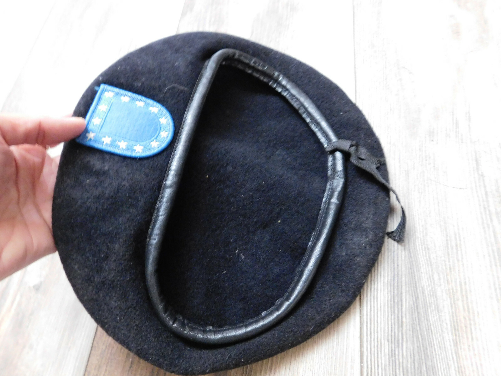 US ARMY BLACK WOOL BERET SIZE 7