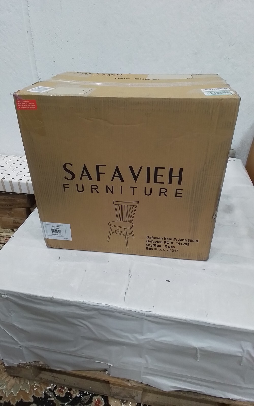 Safavieh PARKER SPINDEL SIDE CHAIR, Reduced Price 2172744918 AMH8500E