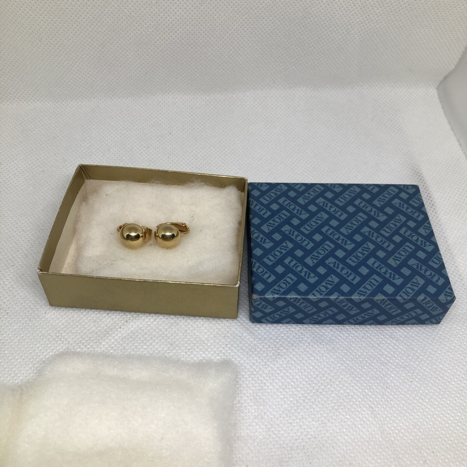 Goldtone Ball Clip On Earrings
