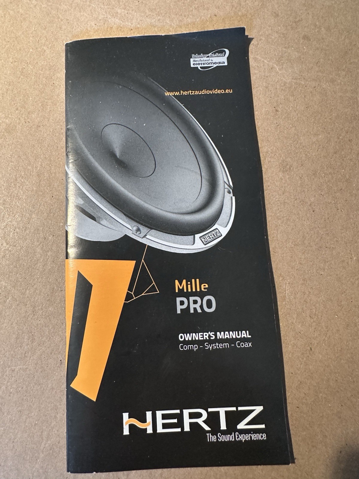 Genuine Owner’s Manual Instructions for Hertz Mille Pro Speakers Audio Set