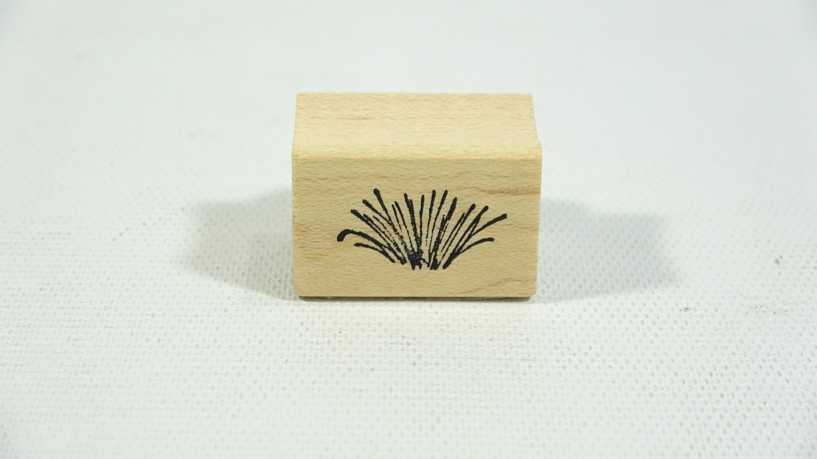 1996 Vintage Art Impressions Tall Wild Grass Wood Backed Rubber Stamp AA-846