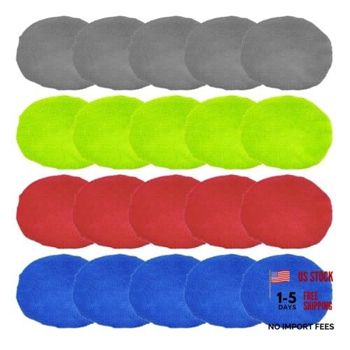 20PCS Microfiber Cloths for Car Windshield Cleaning Tool, Replaced Glass Square