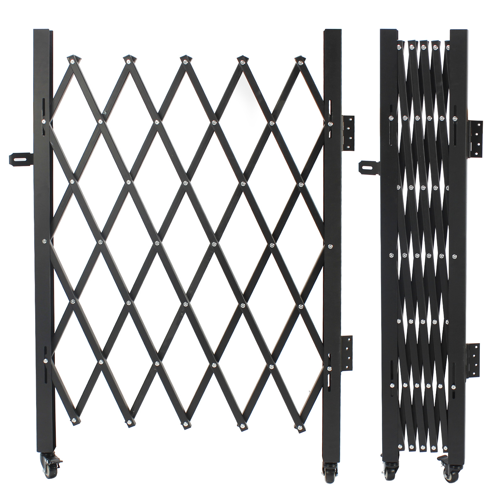 Folding Security Gates Folding Door Expand Gate Metal Expandable Fence（4 Size）