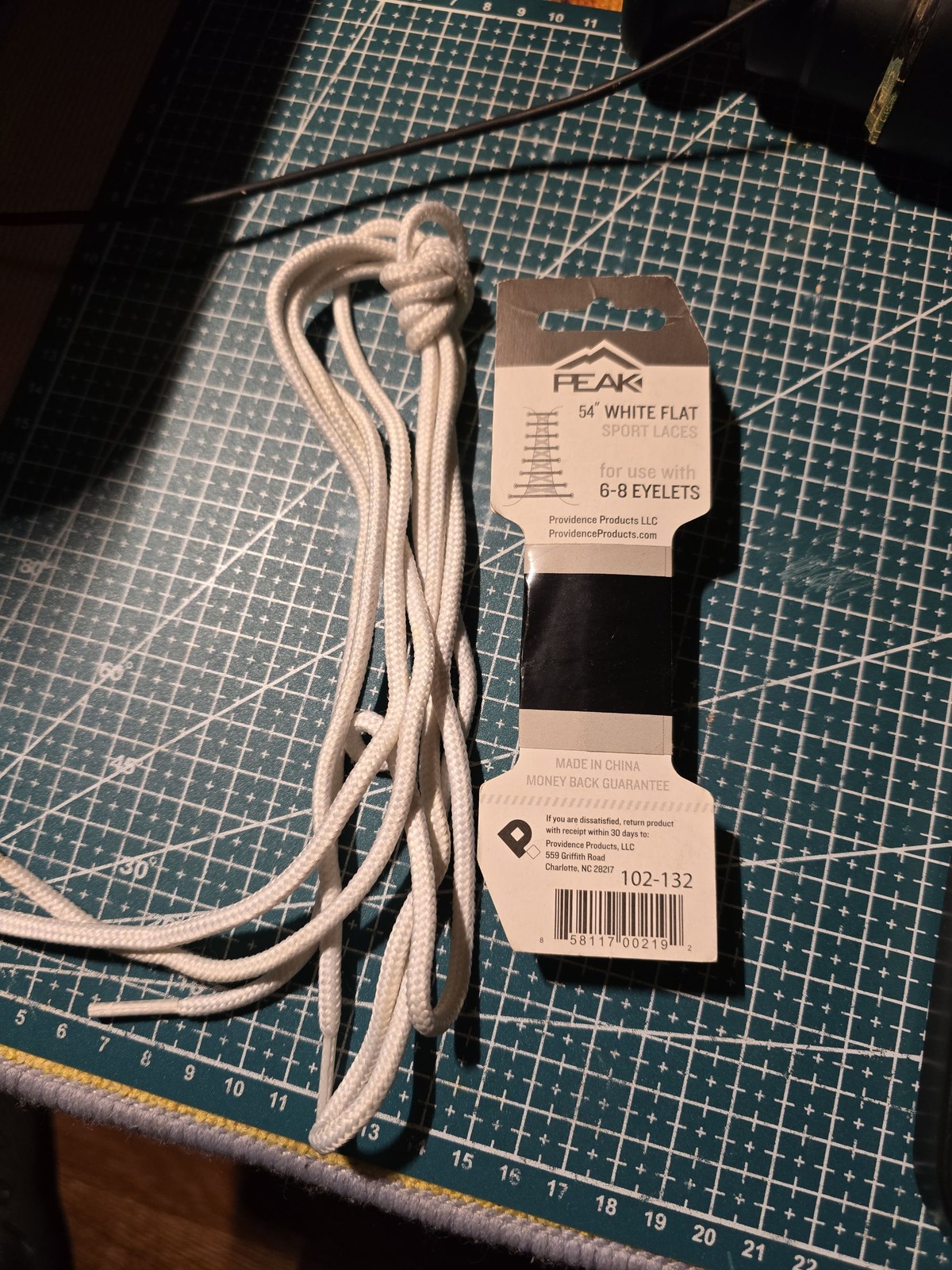 SPORT 54 White Flat Athletic Laces 1 Pair