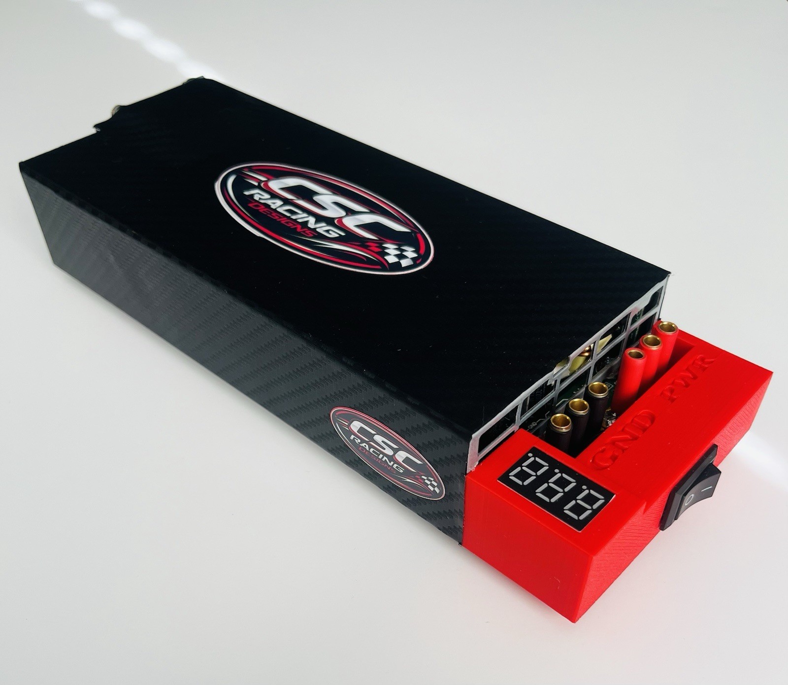 12v RC Charger Power Supply 750watt with Meter and USB Port (Red Endcap)
