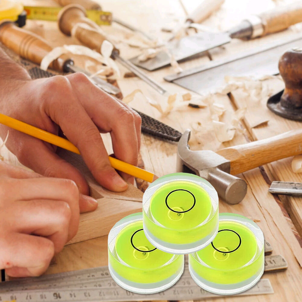 5pcs Mini Precision Circular Spirit Level Set Meter Bubble Horizontal Ruler Tool