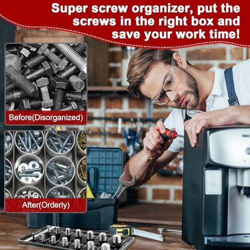 2Pcs Thread Checker, Nut and Bolt Thread Checker, Standard SAE and Metric,