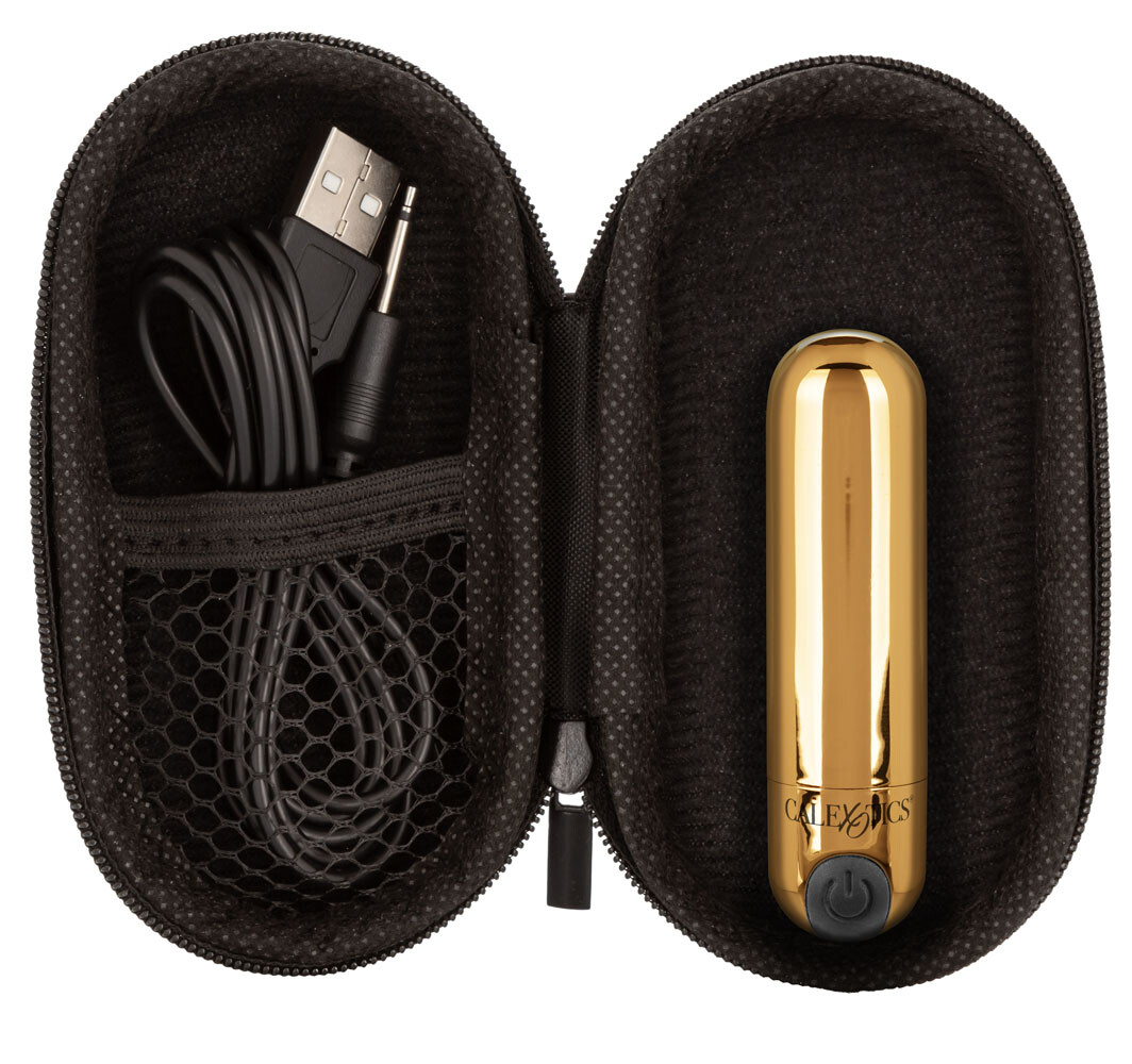 CalExotics Hideaway Bullet Rechargeable Vibrator Vibe Gold