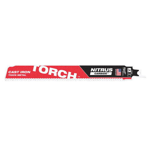 Milwaukee 48-00-5262 9" 7 TPI TORCH Nitrus Carbide SAWZALL Reciprocating Blade