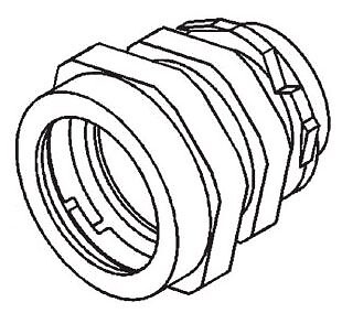 Steel Electric NTC-200, 2In Mi Rigid No Thread Compression Connector, 1 PC