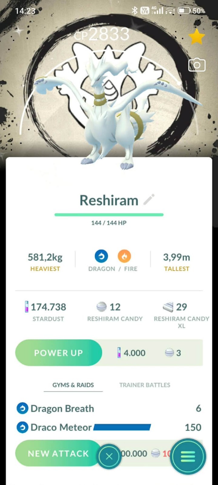 Pokemon Shiny Reshiram Background Go Fest 2026 - Tr.a.d.e 20k or P.T.C