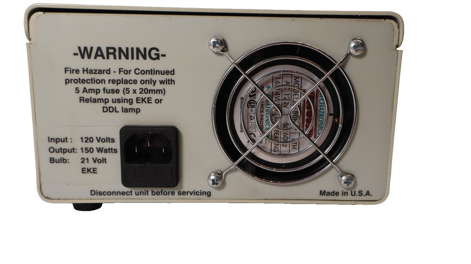 Micro Lite FL3000 Fiber Optic Light Source With Power Cord