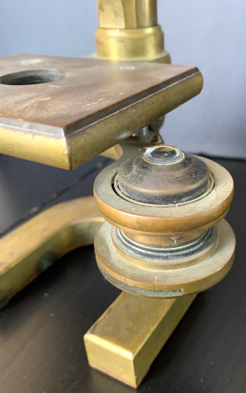 Antique Spencer Buffalo Brass Microscope As Is