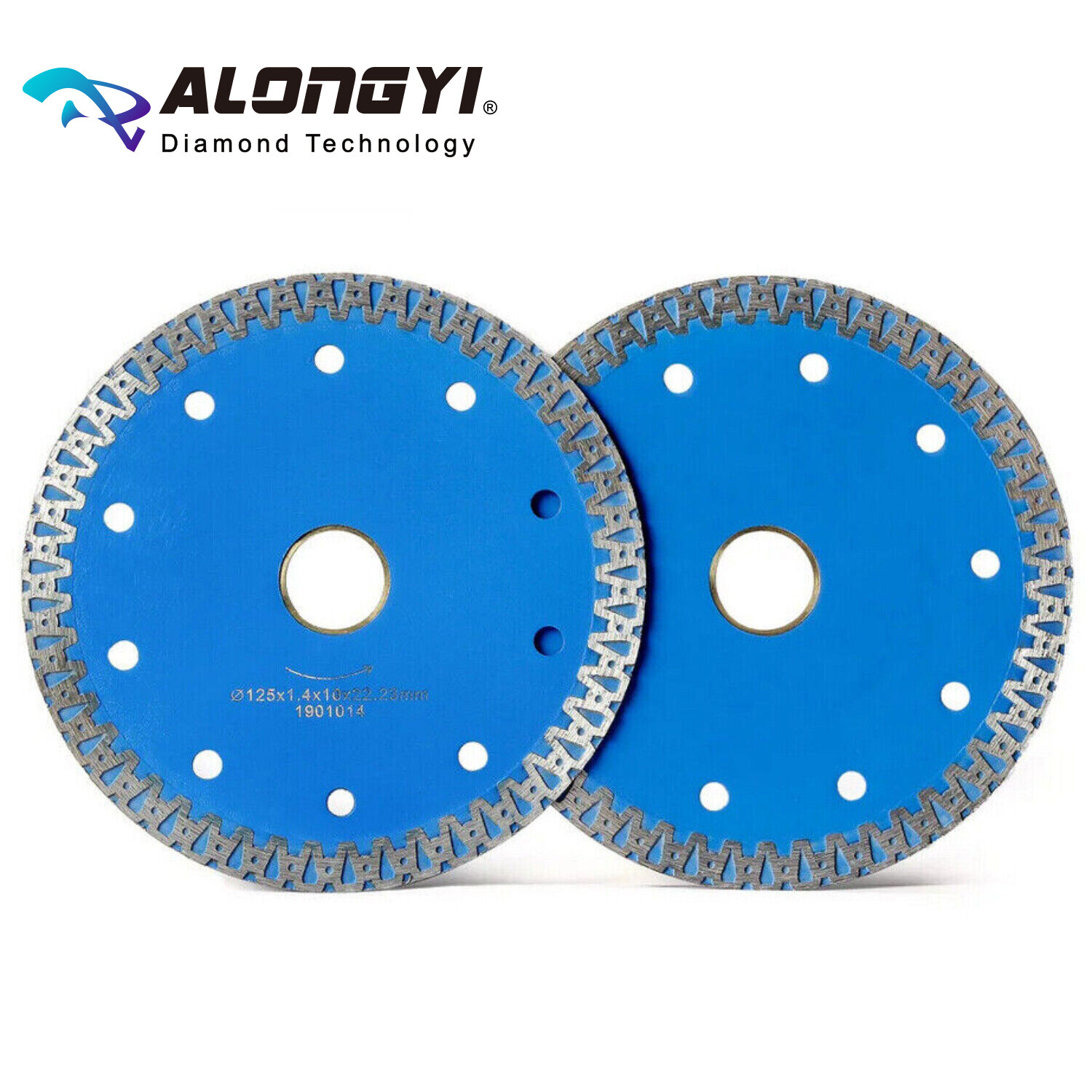 5"Diamond Saw Blade Ultra Thin Hot Press Cutting Blade Cutting Teeth 22.23/20mm
