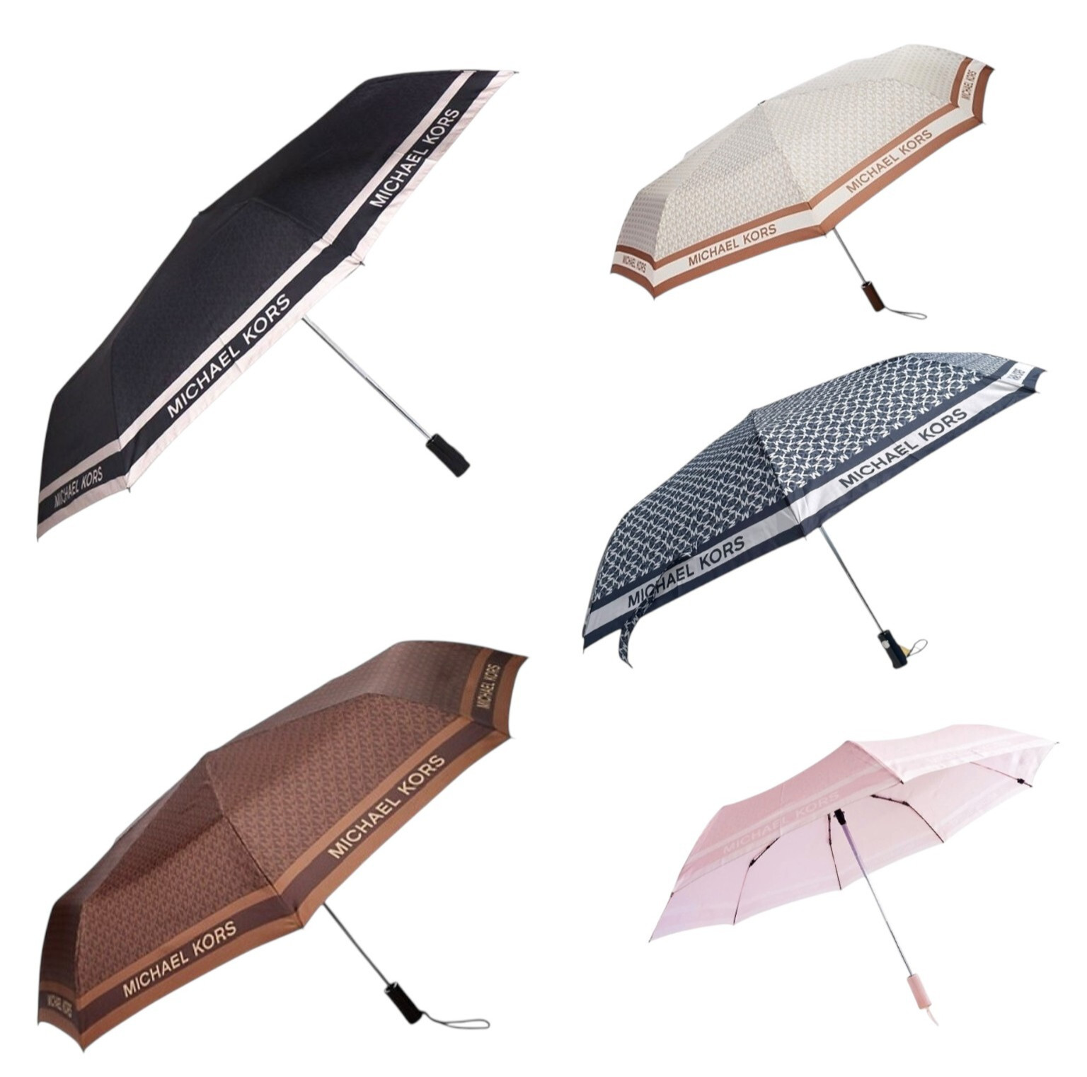 Michael Kors Travel MK Signature Monogoram Umbrella