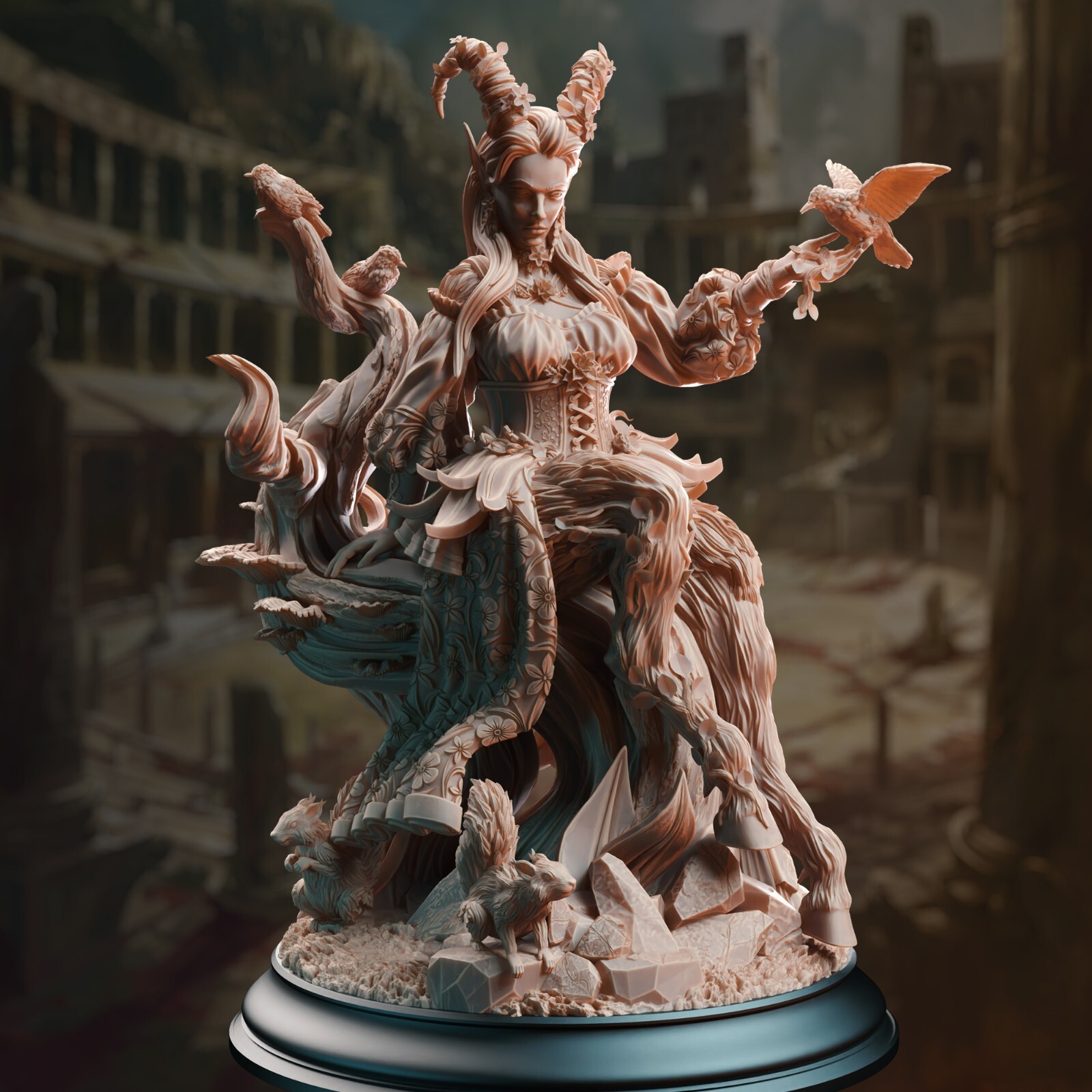 Renmaeth Mother of the Fey Faun Goddess Fairy Sorcerer Druid Miniature | D&D DnD