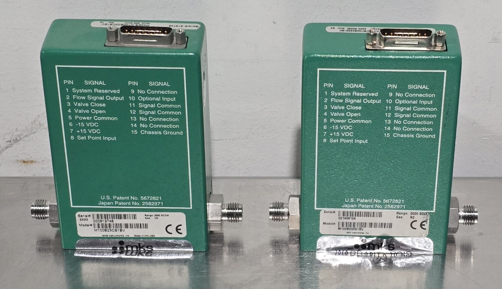 MKS M100B23CS1BV 2000 SCCM N2 Mass-Flo Controller