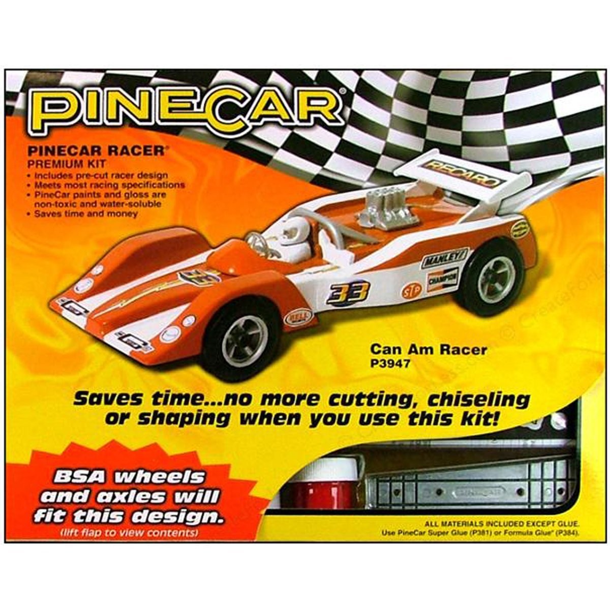 Woodland Scenics Pine Car Derby Racer(R) Premium Kit Can Am