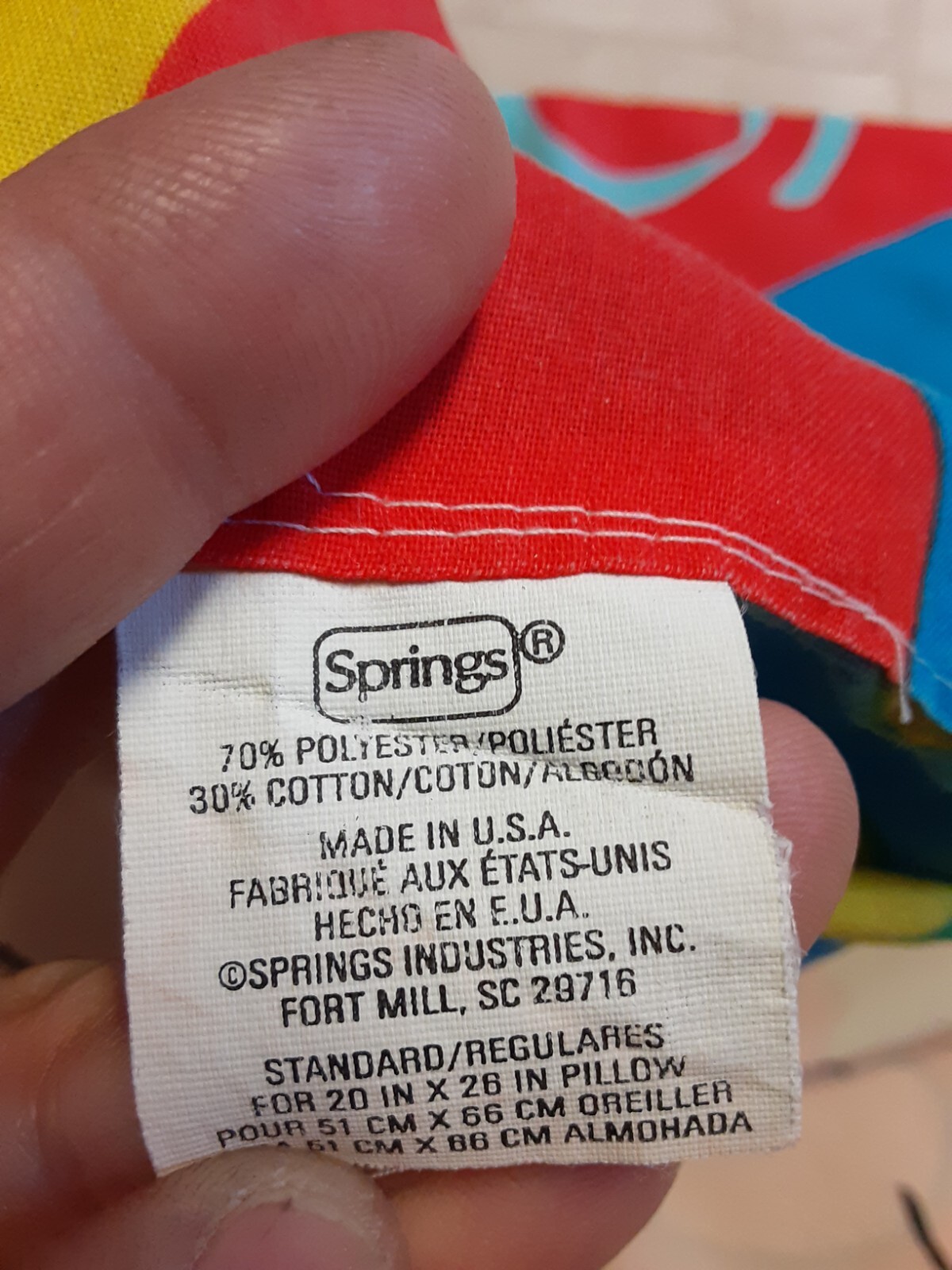 Vintage 1990s Rugrats Pillow case.