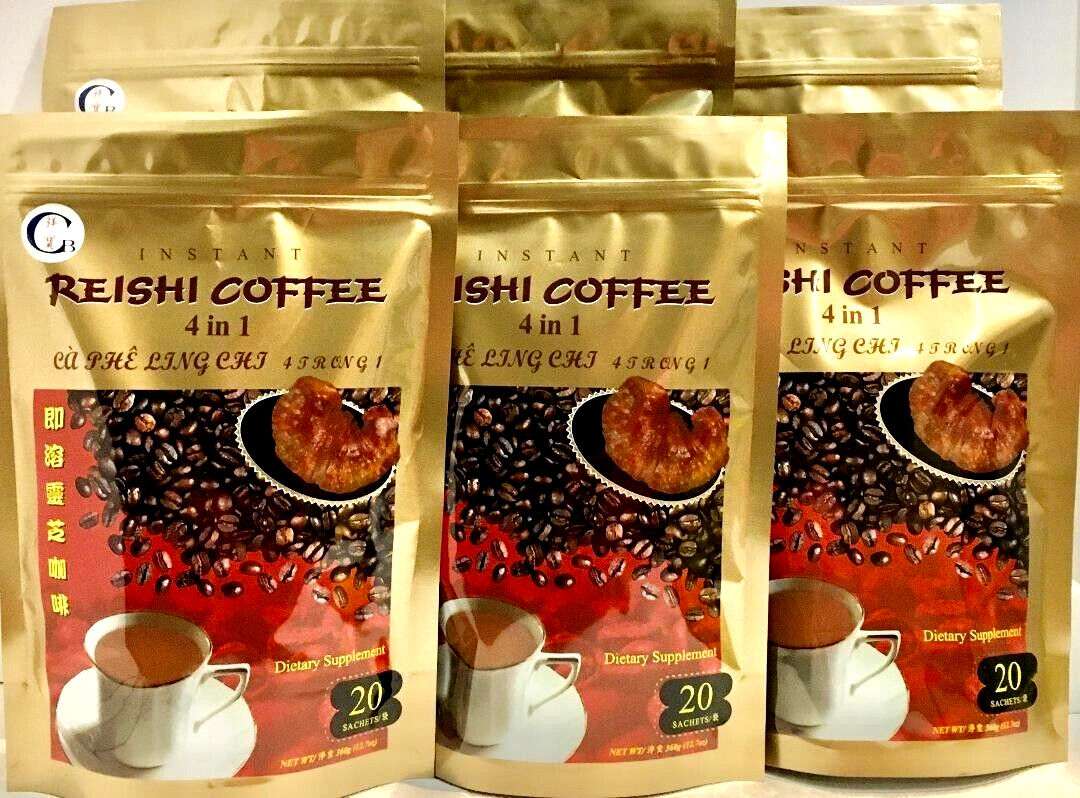 CB 4-In-1 Instant Reishi Coffee 20 Sachets x 18g (Pack of 6)~Product of USA~2029