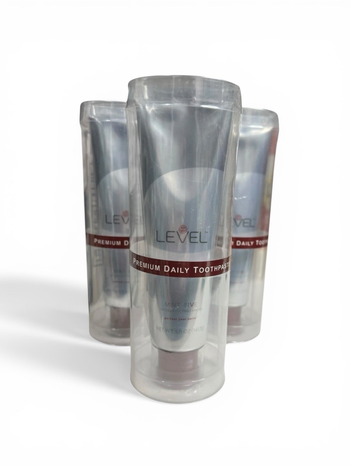 3 x Level Mint Five Premium Daily Toothpaste Anticavity Xylitol 5oz EA