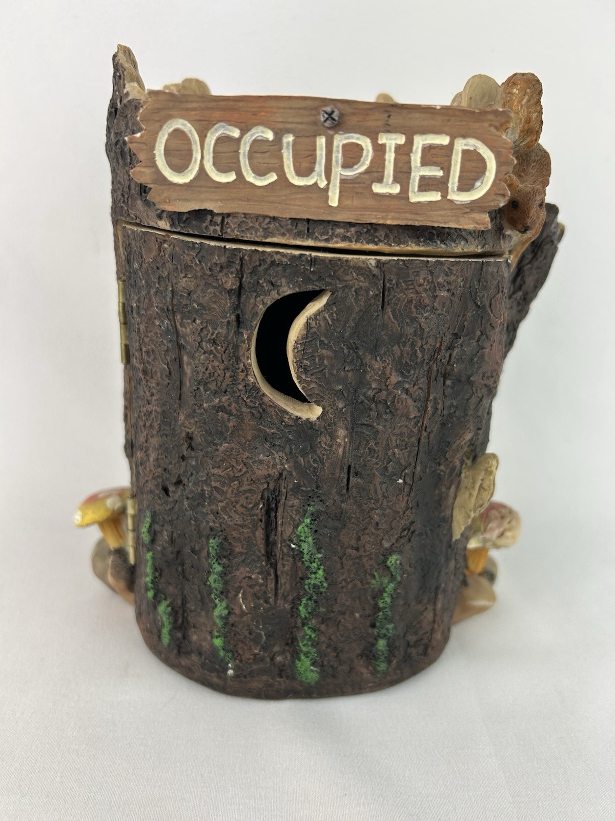 Tree Trunk Funny Outhouse Tape Dispenser WMG 2009 Bear Occupied Decor Only BN22