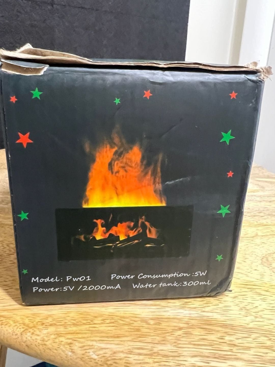Fireplace Aroma Diffuser Flame Humidifier with Essential Oils