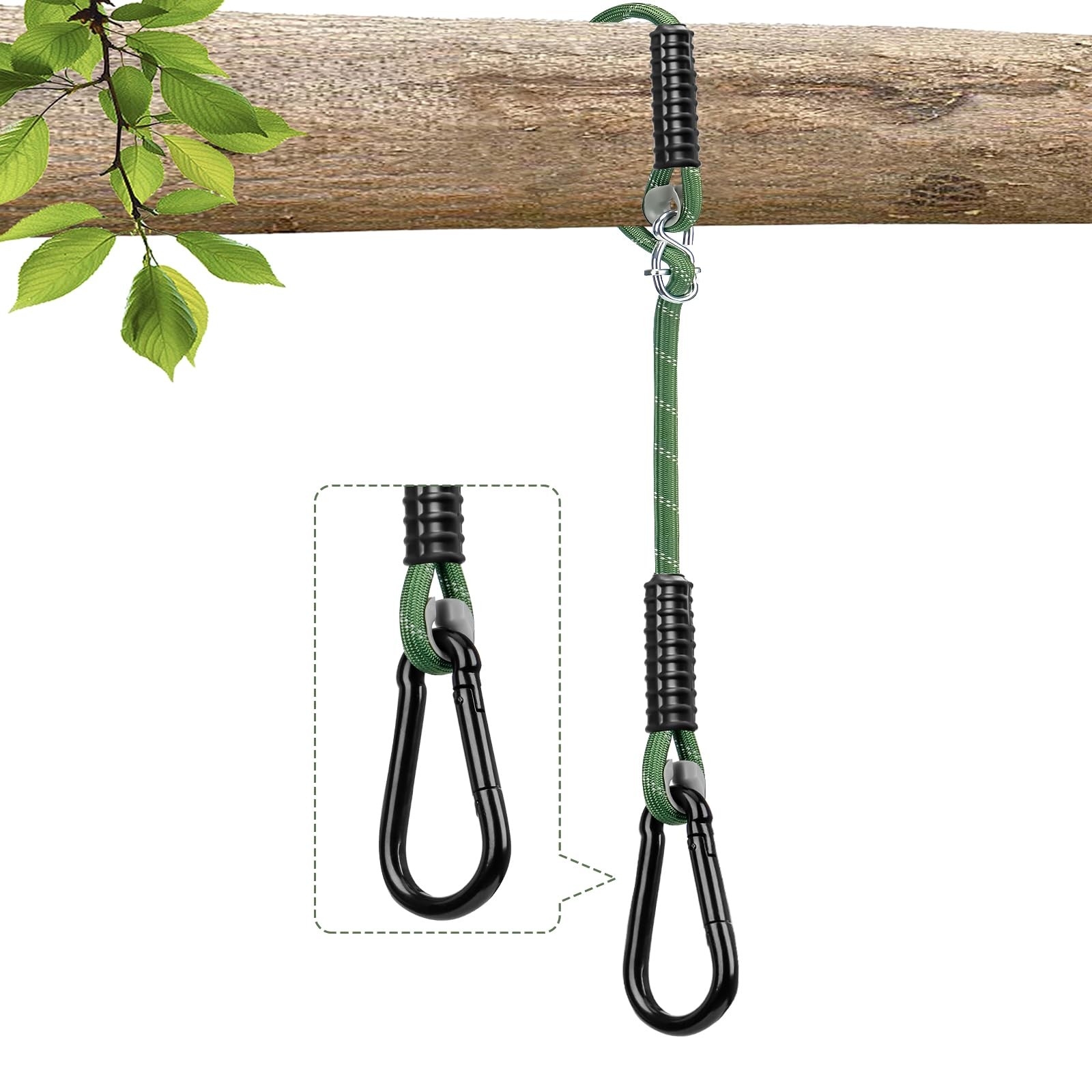 Dakzhou Tree Swing Rope Heavy Duty Large Buckle Adjustable Extendable Hammock Ha