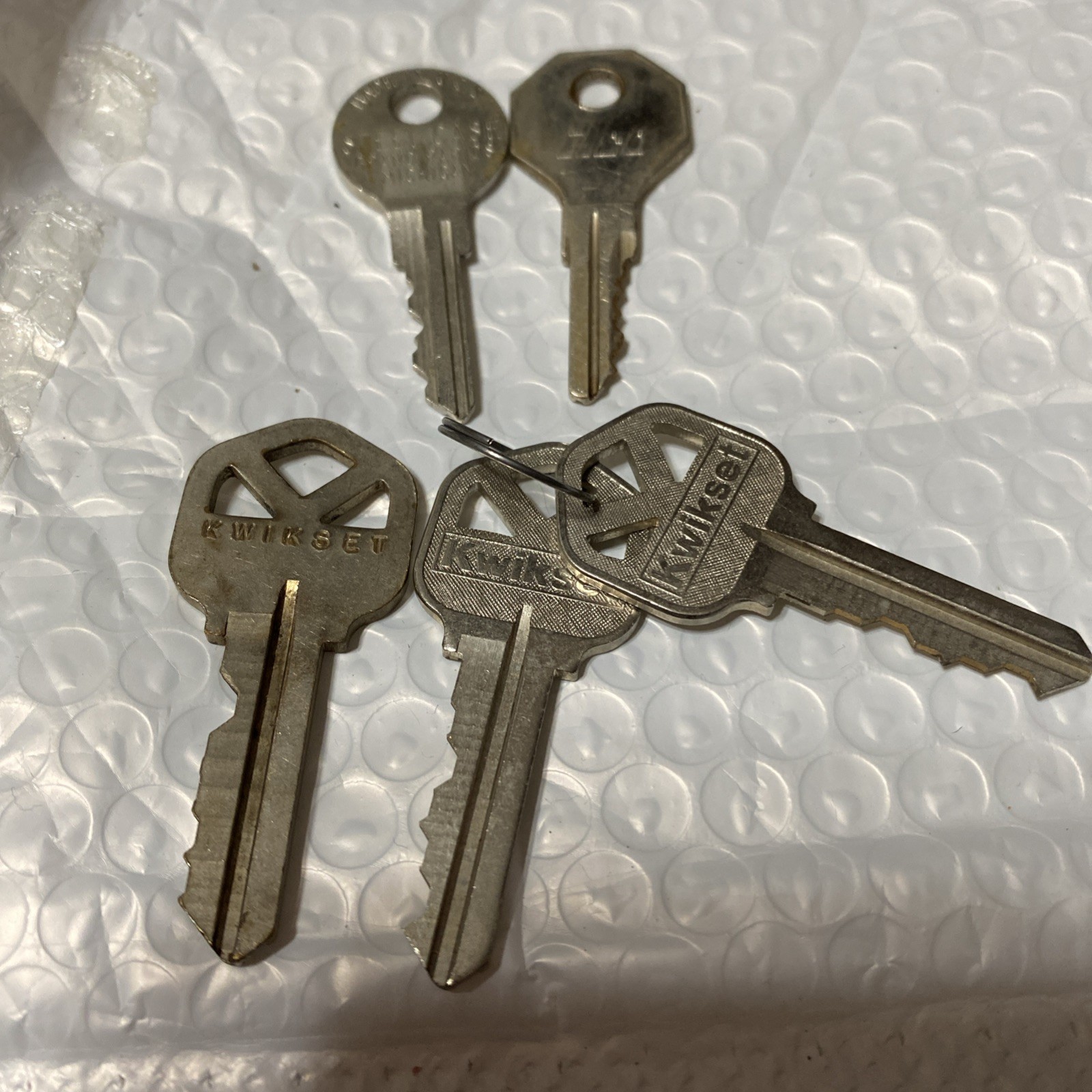 Set 5 Silver Used Kwikset ILCO Steel Case