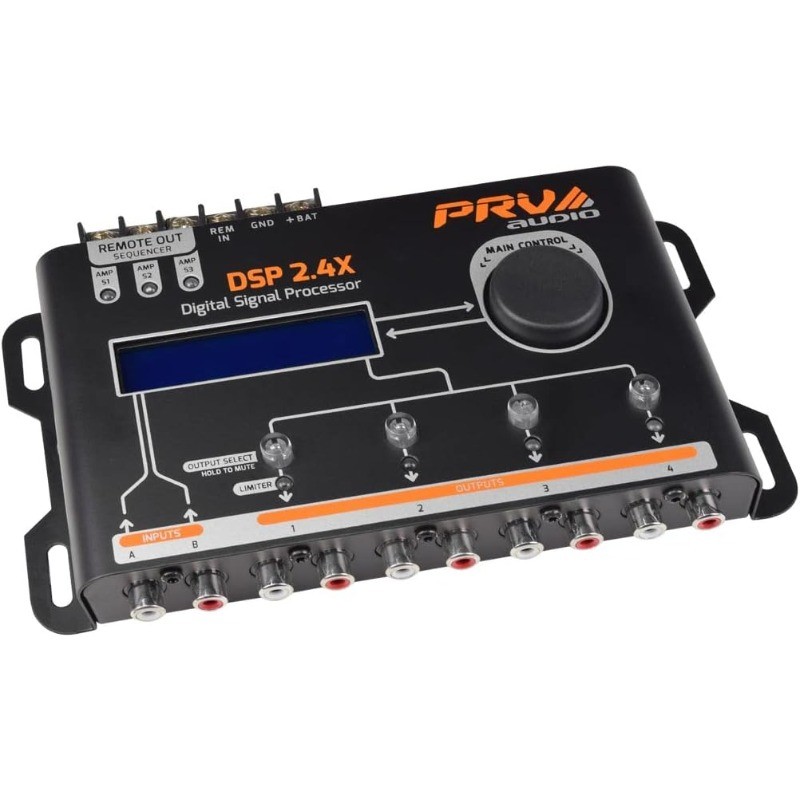 Car Audio DSP 2.4X Digital Crossover and Equalizer 4 Channel Full Digital Signal