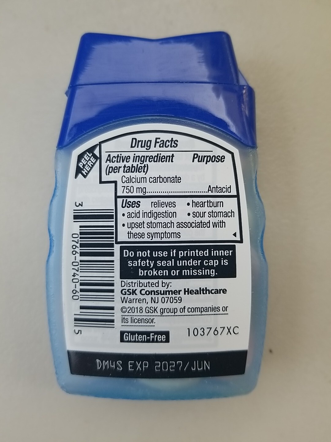 TUMS Smoothies Extra Strength Assorted Fruit Antacid Chewable Tablets 12 Ct X2