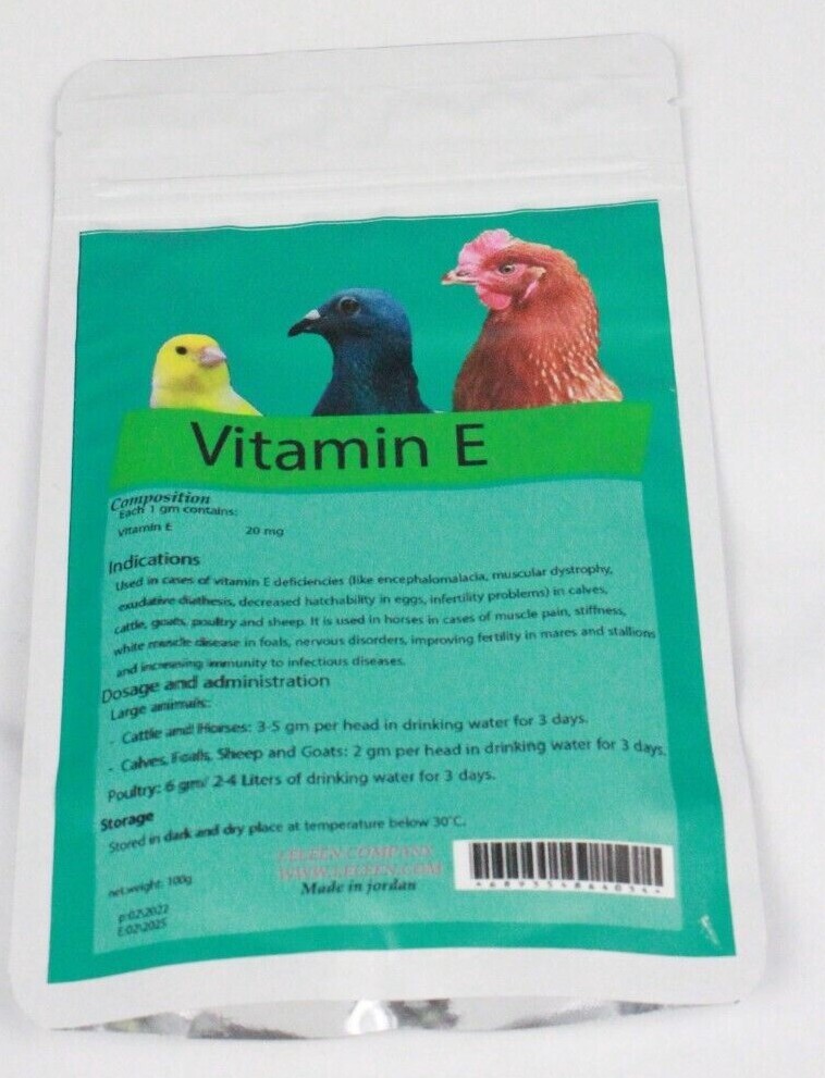Poultry Chicken Vitamins E Vitamins powder Vitamins 100g Vitamins E