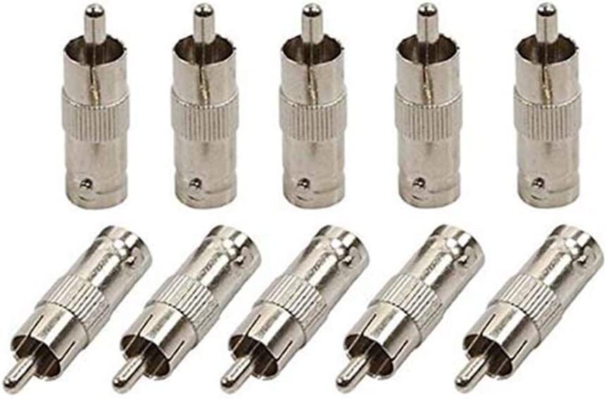 200-170 - BNC to RCA (10 Pack) BNC Female to RCA Male, Connector, Adaptor, for C