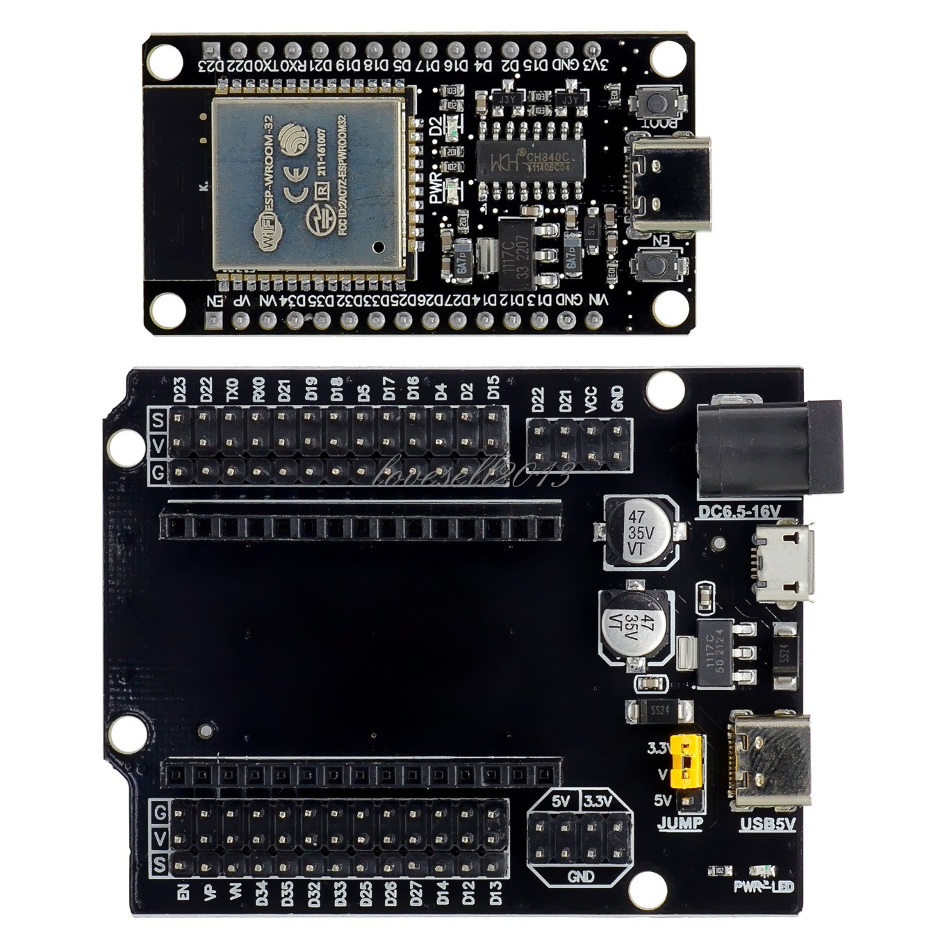 Type-C ESP32 Wifi Bluetooth Development Board ESP32 30P Expansion Board Kit