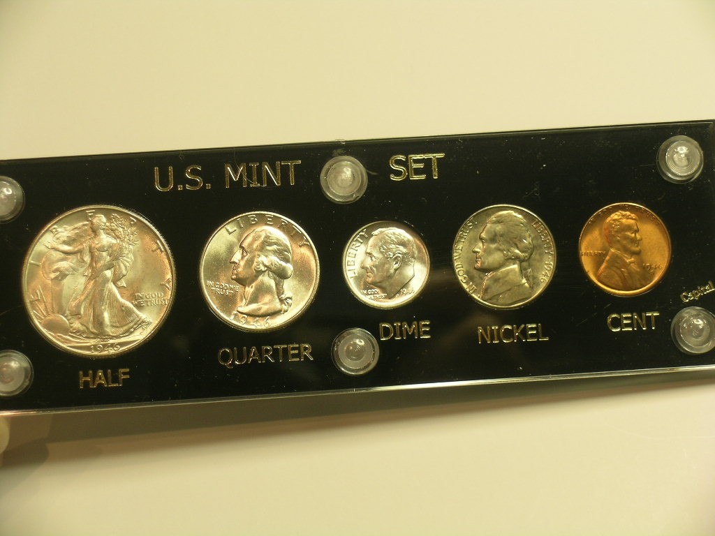 1946 S Brilliant Uncirculated Coin San Francisco Set  -   Capital Holder