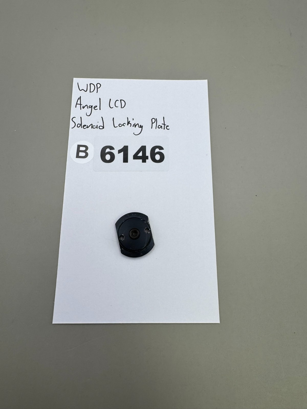 WDP Angel LCD Solenoid Locking Plate-Satin Black