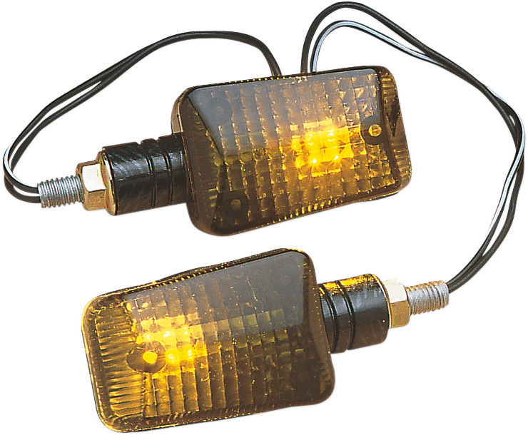 K&S TECHNOLOGIES - 25-8119 - Mini Stalk Marker Lights - Carbon/Smoke