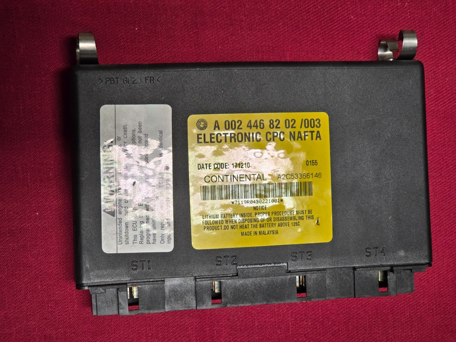 CONTINENTAL A2C53366146  ,CPC,  NAFTA  CONTROL MODULE A 002 446 82 02, 11 FRT